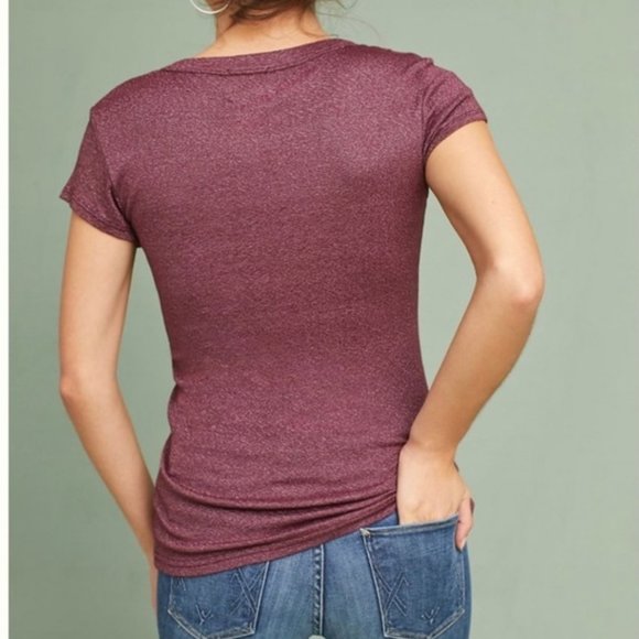 Michael Stars for Anthropologie V Neck Tee - Picture 2 of 6